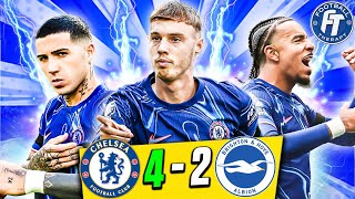 Cole Palmer BREAKS LEAGUE RECORD Chelsea 42 Brighton [upl. by Yblok]