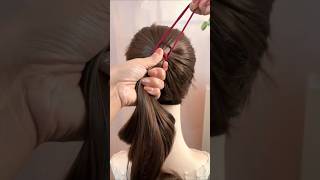 hair style girl simple and easy for long hair hairhacks hairtutorial hair hairstyle [upl. by Gena983]