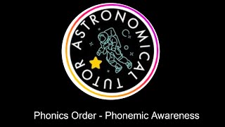 Astronomical Tutor  Phonics Order  Phonemic Awareness [upl. by Mcnally85]