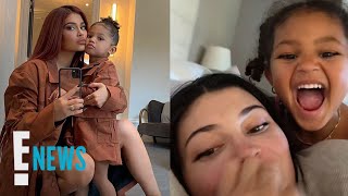 Kylie Jenner amp Stormi REACT to Viral TikTok Sound  E News [upl. by Eenat]