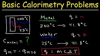 How To Solve Basic Calorimetry Problems in Chemistry [upl. by Nuawed257]