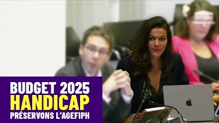 Intervention en Commission sur lAGEFIPH [upl. by Eiuqnom]