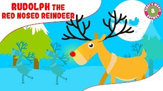 Rudolph The Red Nosed Reindeer  Christmas Songs for kids with lyrics  Carols  Reindeer Song [upl. by Atinnor197]