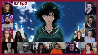 One Punch Man Season 2 Episode 2 Reaction Mashup  ワンパンマン Episode 14 [upl. by Hamilah]