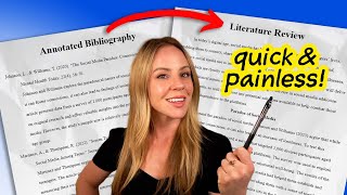 Complete Guide to Writing Literature Reviews  Annotated Bibliography to Literature Review [upl. by Naresh149]