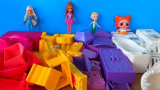 Seçtiğin Renge Göre Odanı Dekore Edelim Barbie Polly Pocket Lol Bebek Elsa [upl. by Purity]