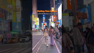 Safest place in America before 8 pm  with Harshitha in Times Square NYC [upl. by Gaughan]