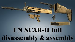 FN SCARH full disassembly amp assembly [upl. by Mears]