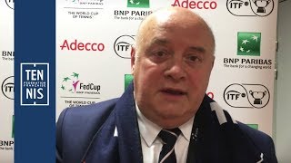 Fed Cup 2018  France  Belgique  Interview de Bernard Giudicelli  FFT [upl. by Terrill386]