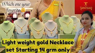 Light weight gold Necklace by Tanishq lightweight gold tanishq necklace youtuber yt vlog [upl. by Lehcyar]