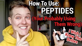 HOW TO USE PEPTIDES  Correctly antiageing skincare [upl. by Lleze]