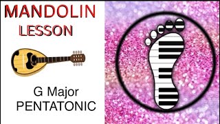 Mandolin  G Major Pentatonic Lesson 110 [upl. by Quillon]