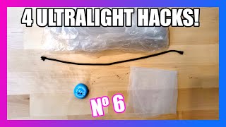 4 Ultralight Outdoor Hacks für Hiking Bikepacking Camping Backpacking amp BushcraftSurvival Nº 6 [upl. by Cousins]