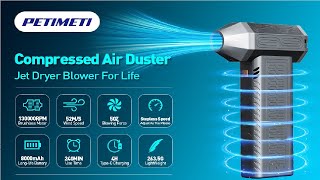 PETIMETI Compressed Air Duster with Jet Dry Blower [upl. by Thaxter]