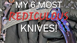 My TOP 6 Crazy Knives In My Collection [upl. by Aneras]