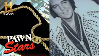 Elvis Presley’s ICONIC Gold Necklace  “I Didn’t Expect That”  Pawn Stars  Shorts [upl. by Asilanna365]