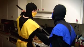 REAL MORTAL KOMBAT  Scorpion Makes A Snack MK Parody [upl. by Irehj382]