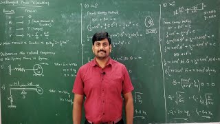 Lecture 6 Problems on undamped free vibration 5 amp 6 Mod 1 Mechanical Vibrations by GURUDATTHM [upl. by Annalla]