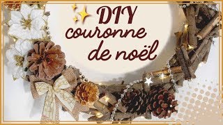 ✨ DIY Couronne de noël en bois [upl. by Atsirt513]