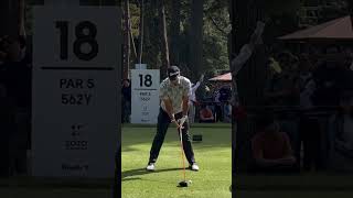 Hideki Matsuyama driver swing face on golf golfswing hidekimatsuyama pgatour [upl. by Yendyc]