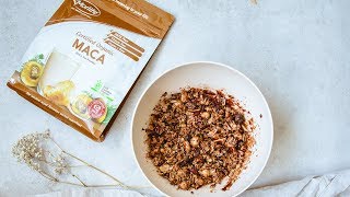 Choc Maca Antioxidant Superfood Granola Recipe [upl. by Bohrer]