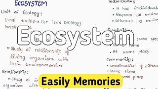 Introduction To Ecosystem  Food chain  Autecology [upl. by Leoni]