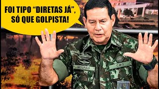 DEBOCHE MOURÃO COMPARA quotDIRETAS JÁquot COM 2502 E AINDA PEDE ANISTIA AOS GOLPISTAS [upl. by Sibylle]