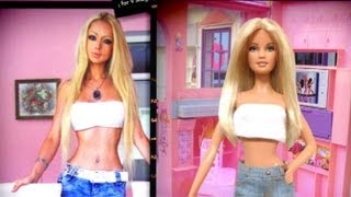 RealLife Barbie Doll Model Valeria Lukyanova Transforms Herself  Good Morning America  ABC News [upl. by Neumark]