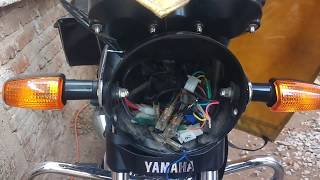 Como instalar intermitentes en la moto yb 125 yamaha [upl. by Smitty]