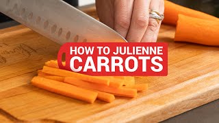 How to Julienne Carrots easy trick [upl. by Meredeth]