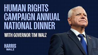 Gov Tim Walz’s Keynote Address at the Human Rights Campaign Annual National Dinner [upl. by Reel65]