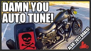 AutoTune Probs AGAIN 2017 Goals  Harley Iron 883 [upl. by Adamina]