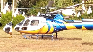 Watch Dennis Itumbi Eddie Butita taking Off using President Ruto ChopperHow to Fly the Chopper [upl. by Alleoj206]