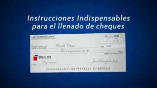 Instrucciones para el correcto llenado de los cheques [upl. by Acinomed]