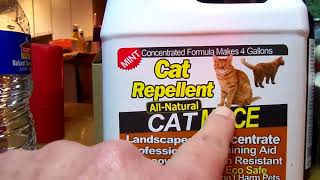 Excellent cat repellent that works and is safe for use around animals 100 ALL NATURAL ANIMAL REPELL [upl. by Atiragram]