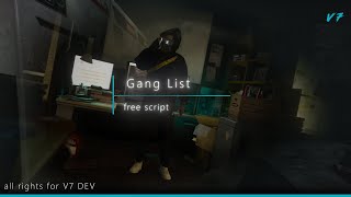 FiveM Script  Gang List  V7 FREE [upl. by Beichner]