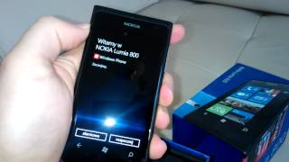 Nokia Lumia 800  uruchomienie [upl. by Enuj]