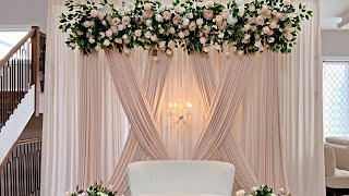 DIY Floral Backdrop DIY Wedding Backdrop [upl. by Bough]