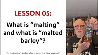 Lesson 05 What is MALTING and what is MALTED BARLEY [upl. by Shwalb855]