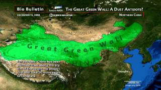 Science Bulletins Chinas quotGreat Green Wallquot—A Dust Antidote datavisualization [upl. by Eckart]