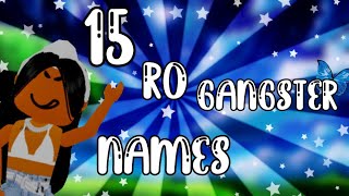 15 Ro Gangster Names That U Can Use 💙🥶 [upl. by Lienhard246]