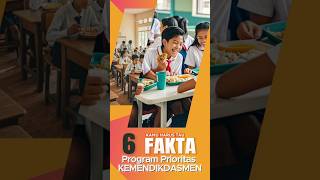 Enam Fakta Program Prioritas KEMENDIKDASMEN short Kemendikdasmen kabinetmerahputih pendidikan [upl. by Etterual870]