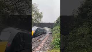 GWR IET passes Pontyclun with Intercity Service to London Paddington and TfW 150 for Camarthern [upl. by Hein]