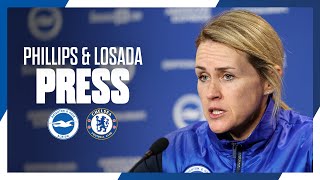 Melissa Phillips amp Vicky Losadas Chelsea Press Conference [upl. by Oinotna18]