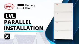 BYD BatteryBox Premium LVL Parallel Installation [upl. by Zonda]