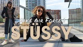 NIKE x STUSSY AIR FORCE 1 ON Foot Review Comparison and Styling Haul featuring Stuart the Minion [upl. by Sig39]