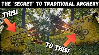 The quotSECRETquot to Traditional Archery Traditional Archery Tips amp Tricks to Make You a Better Shot [upl. by Lewie]