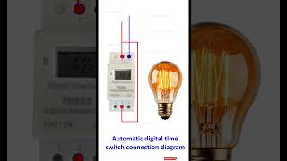 Digital Timer switch connection wiring diagram  Timer switch  time switchElectricalgenius [upl. by Yecniuq774]