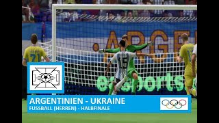 Argentinien  Ukraine  FUSSBALL  Herren Halbfinale  OLYMPIA 2024 [upl. by Okia906]