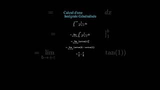 Calcul dune intégrale généralisée arctan intégrale maths education fonction [upl. by Sul]